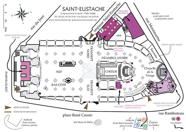 Plan St Eustache